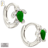 925-ES449 - 925 Sterling Silver Turtle Huggies Earring image 3