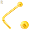 NR07L - 316L Surgical Steel L Shaped with 2mm Plain Ball Stud (PACK OF 6) image 2