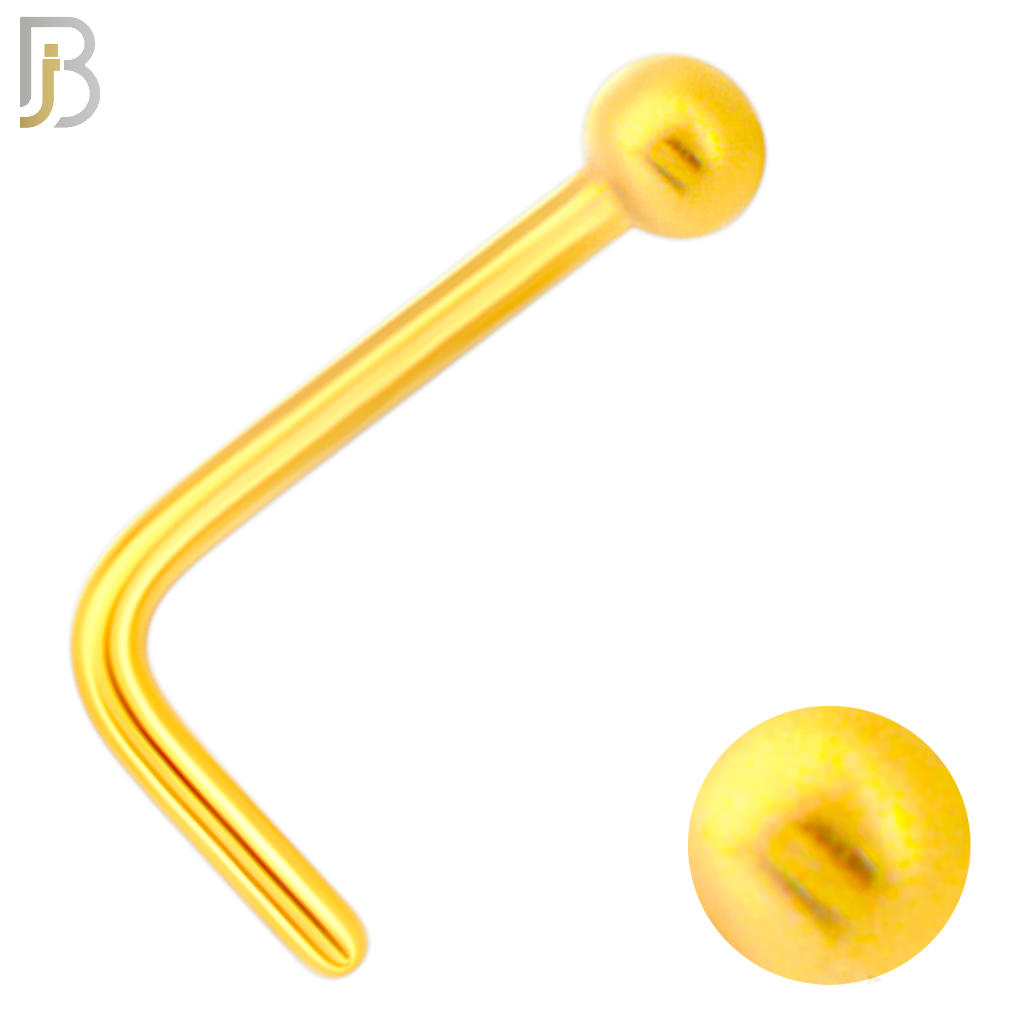 NR07L - 316L Surgical Steel L Shaped with 2mm Plain Ball Stud (PACK OF 6) image 2