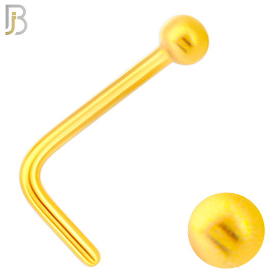 NR07L - 316L Surgical Steel L Shaped with 2mm Plain Ball Stud (PACK OF 6) image 2