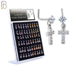 PK-NRMX07L-SG3 - 316 Surgical Steel L-Shape Nose Ring with Six Different Designs - Pack of 60 pcs image 0
