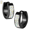 ES03 - 316L Stainless Steel Multi Zircon 4mm Front Thickness Huggies image 3