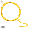 925-CT02 - 925 Sterling Silver Gold Plated 20g Seamless Continuous Ring Hoop Piercing (Pack of 6) image