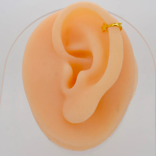 FES002 - Plain Star Ear Cuff in Brass (Sold Per Piece) image 3