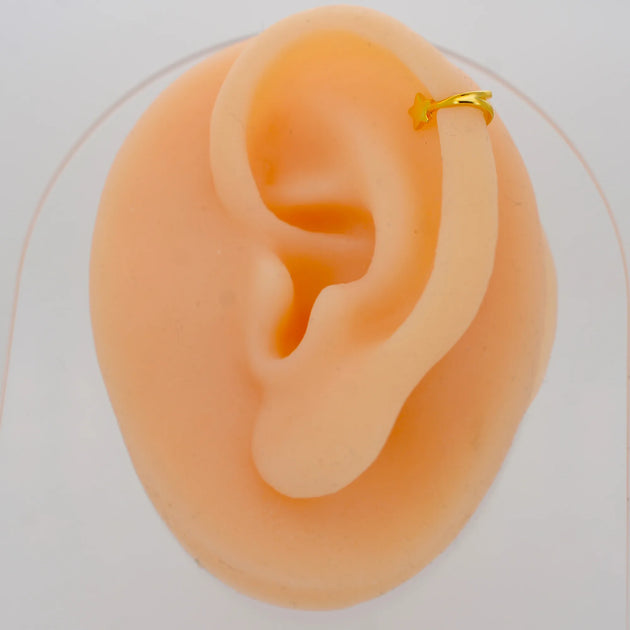 FES002 - Plain Star Ear Cuff in Brass (Sold Per Piece) image 3