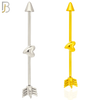 BB43 - 316L Surgical Steel Screw Arrow with Heart in the Middle Design Barbell Industrial  (PACK OF 4) image 0