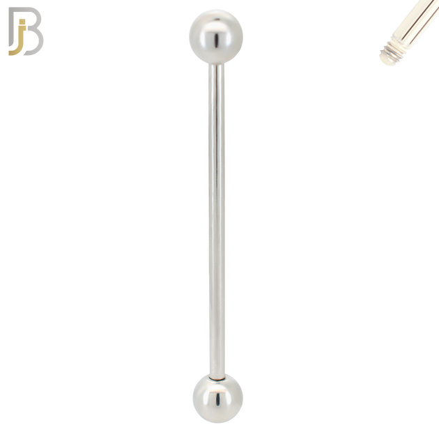 BB01S14 - 14G Thickness 316L Surgical Steel Screw  Barbell Plain Screw External Threaded (PACK OF 6) image 3