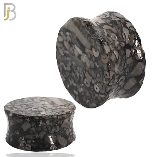 PSTTA - Natural Stone Turritella Agate Double Flare Plug image 0
