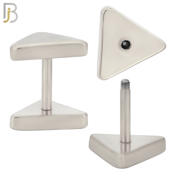 FP38 - Steel Triangle Design Fake Plug (Pack of 3 Pairs) image 2