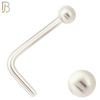 NR07L - 316L Surgical Steel L Shaped with 2mm Plain Ball Stud (PACK OF 6) image 1