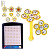 925-PK-NR08BY - 120 pcs, 18k Gold Plated Sterling Silver Nose Bones, 22g Thickness,  Assorted Shapes Tops Packages image 1