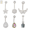 PK-NB87M - 316L Surgical Steel Different Designs Banana Navel - Pack of 24 image 1