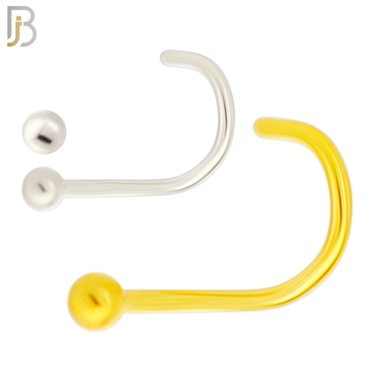 NR07C - 316L Surgical Steel Nose Screw with 2mm Plain Ball Stud (PACK OF 6) image 0