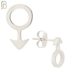 ES11 - 316L Stainless Steel Male Symbol Gender Design Earring Stud image 1