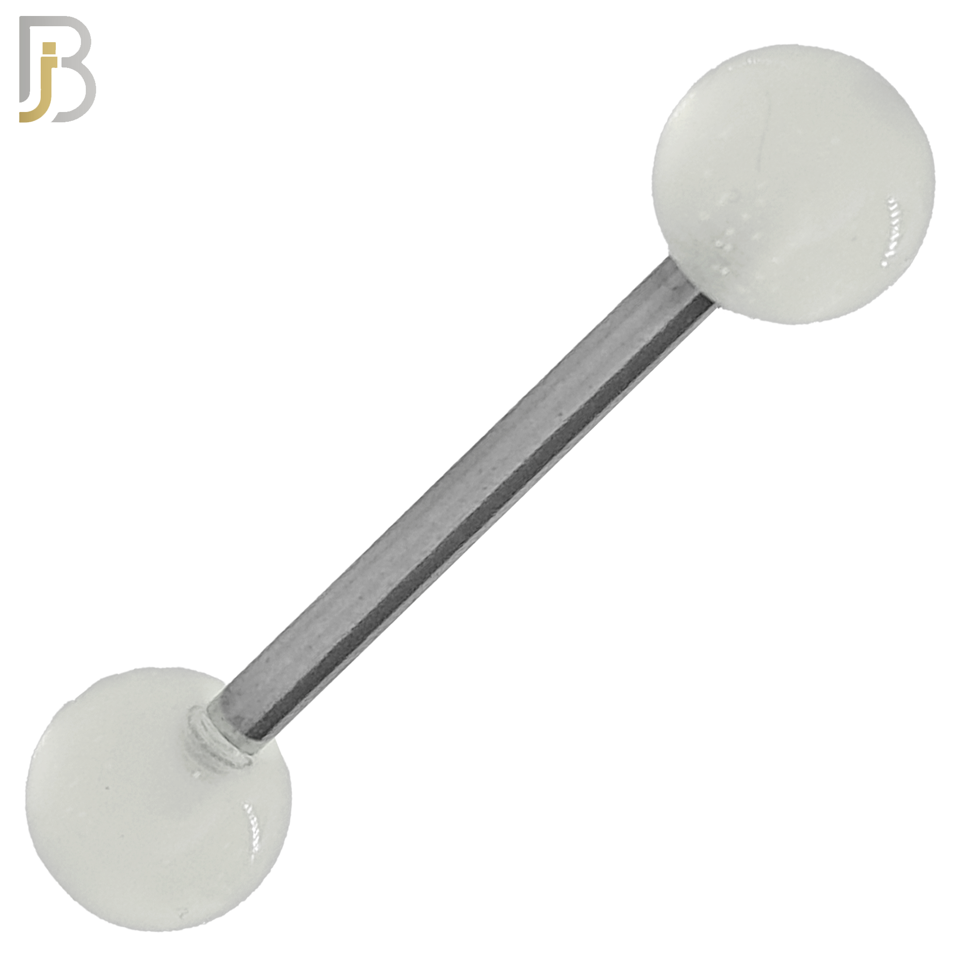 PK-BB03G - 316L Surgical Steel Barbell with Glow in the Dark Acrylic Ball Screw External Threaded Pack of 120 image 1
