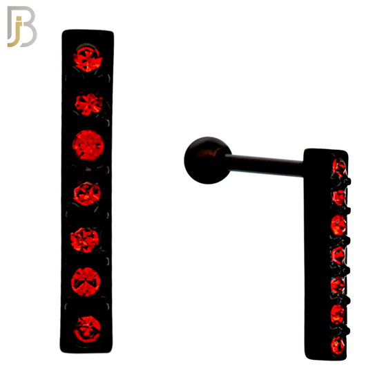 TB113 -  316L Stainless Steel Bar Tragus/Cartilage Barbell (PACK OF 6) image 4