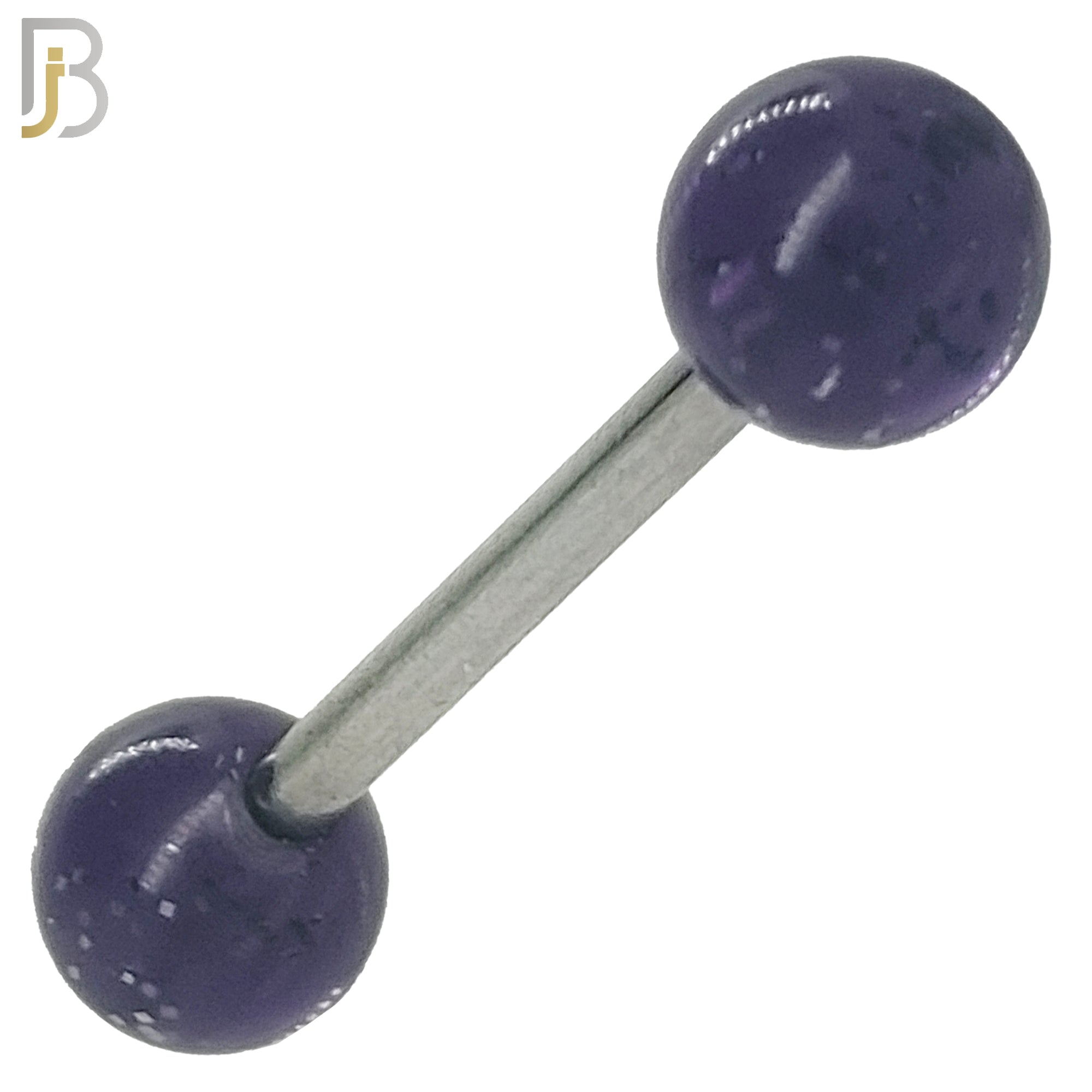 BB04S - 316L Surgical Steel Screw Barbell with Solid Glitter Acrylic Ball Screw External Threaded (PACK OF 6) image 3