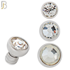 DM01SC - Surgical Steel Dermal Bezel Clear Cubic Zirconia 1.2mm Screw Top (PACK OF 6) image 0