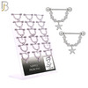 PK-NPMX02S - 316L Surgical Steel Three Different Design Nipple Shields - Pack of 9 Pairs image 0
