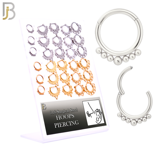 PK-CT41M - 316 Surgical Steel Nose Clicker for Septum Piercing Mixed Designs image 0