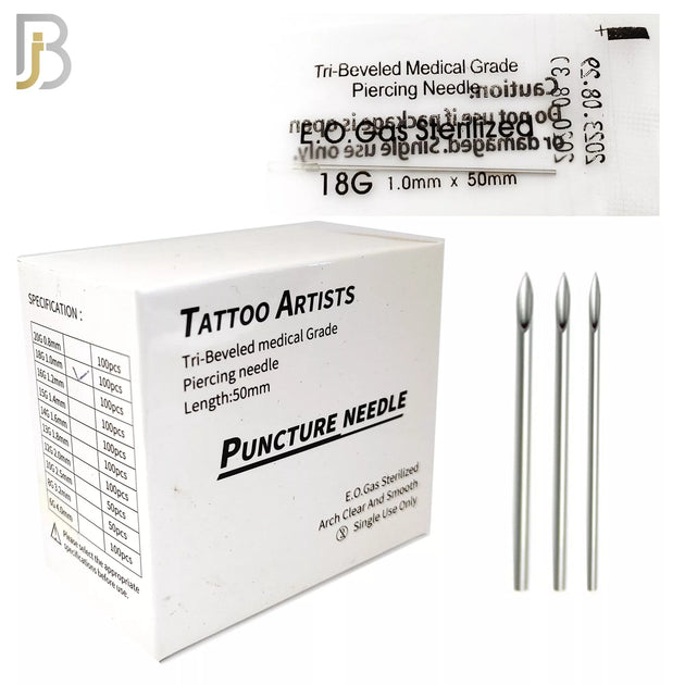 TS15 - Tri-Beveled Medical Grade Needles Sold Per 100 pcs - 14g image