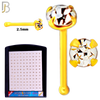 925-PK-NR01Y-1C - 2.5mm 22g Thickness 18KT Gold Plated  925 Sterling Silver Nose Bones, Prong Set Packages Pack of 120 image 1