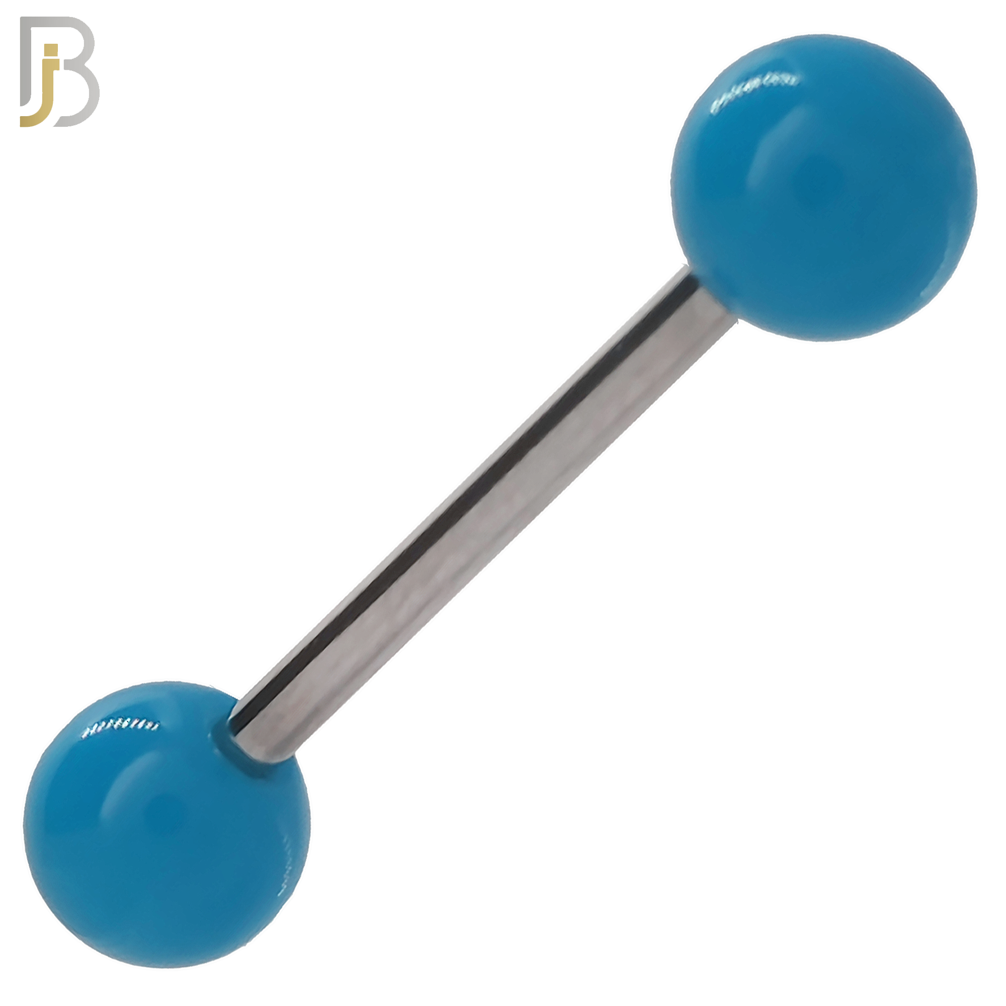 BB03S - 316L Surgical Steel Screw Barbell with Solid Acrylic Ball Screw External Threaded (PACK OF 6) image 1