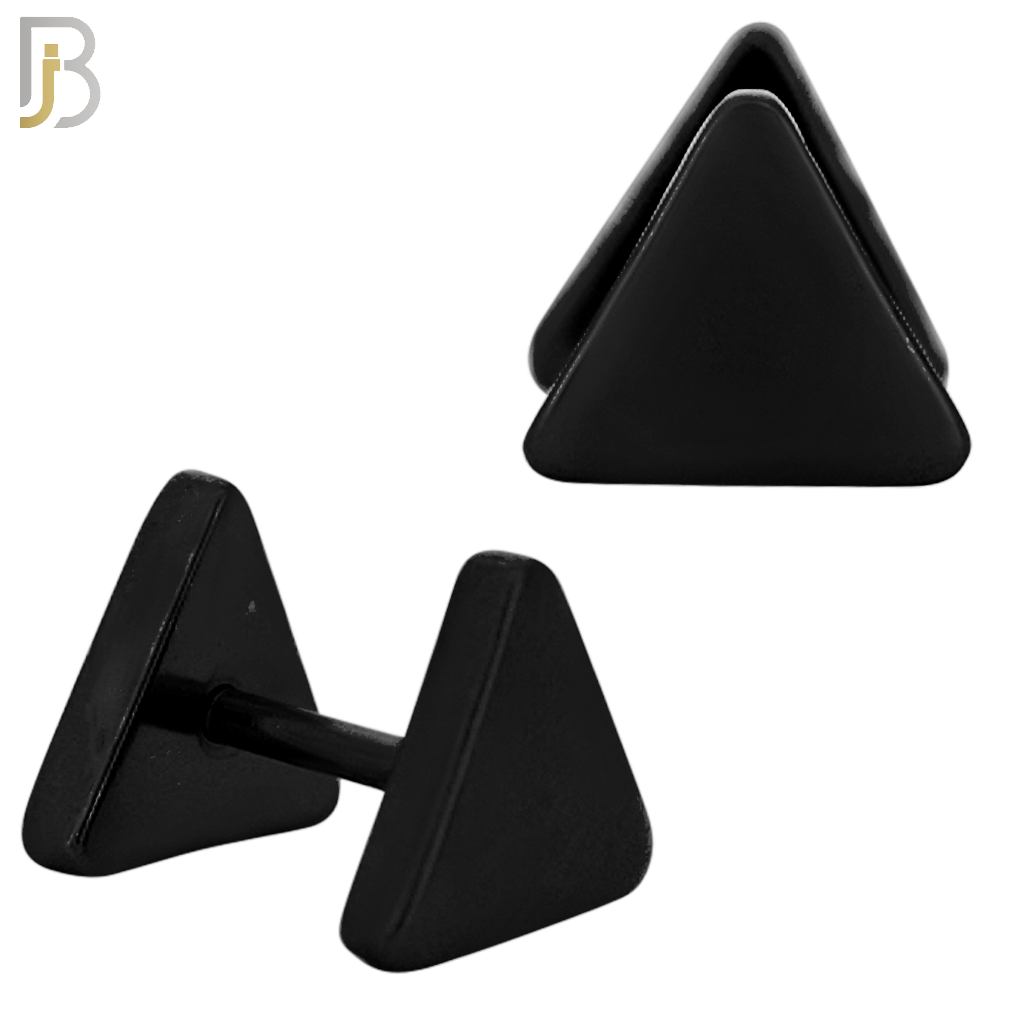 FP38 - Steel Triangle Design Fake Plug (Pack of 3 Pairs) image 5