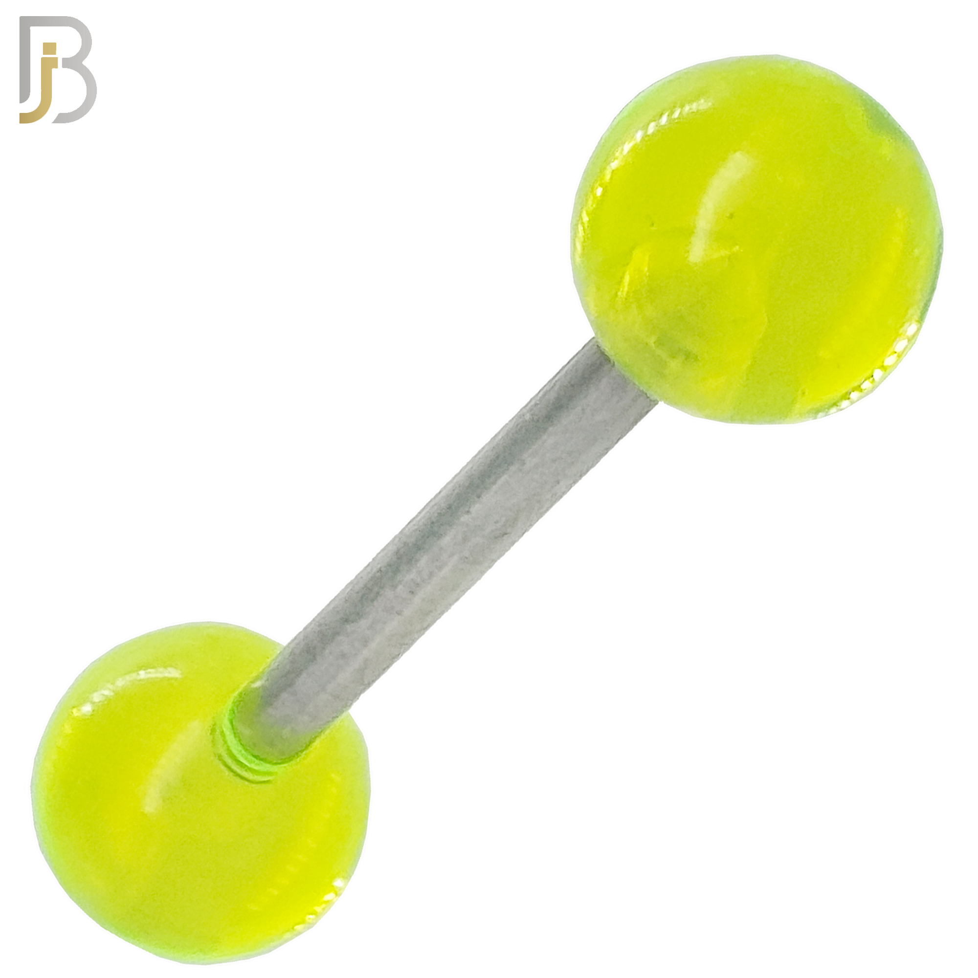 BB03T - 316L Surgical Steel Screw Barbell with Transparent Acrylic Ball Screw External Threaded (PACK OF 6) image 4