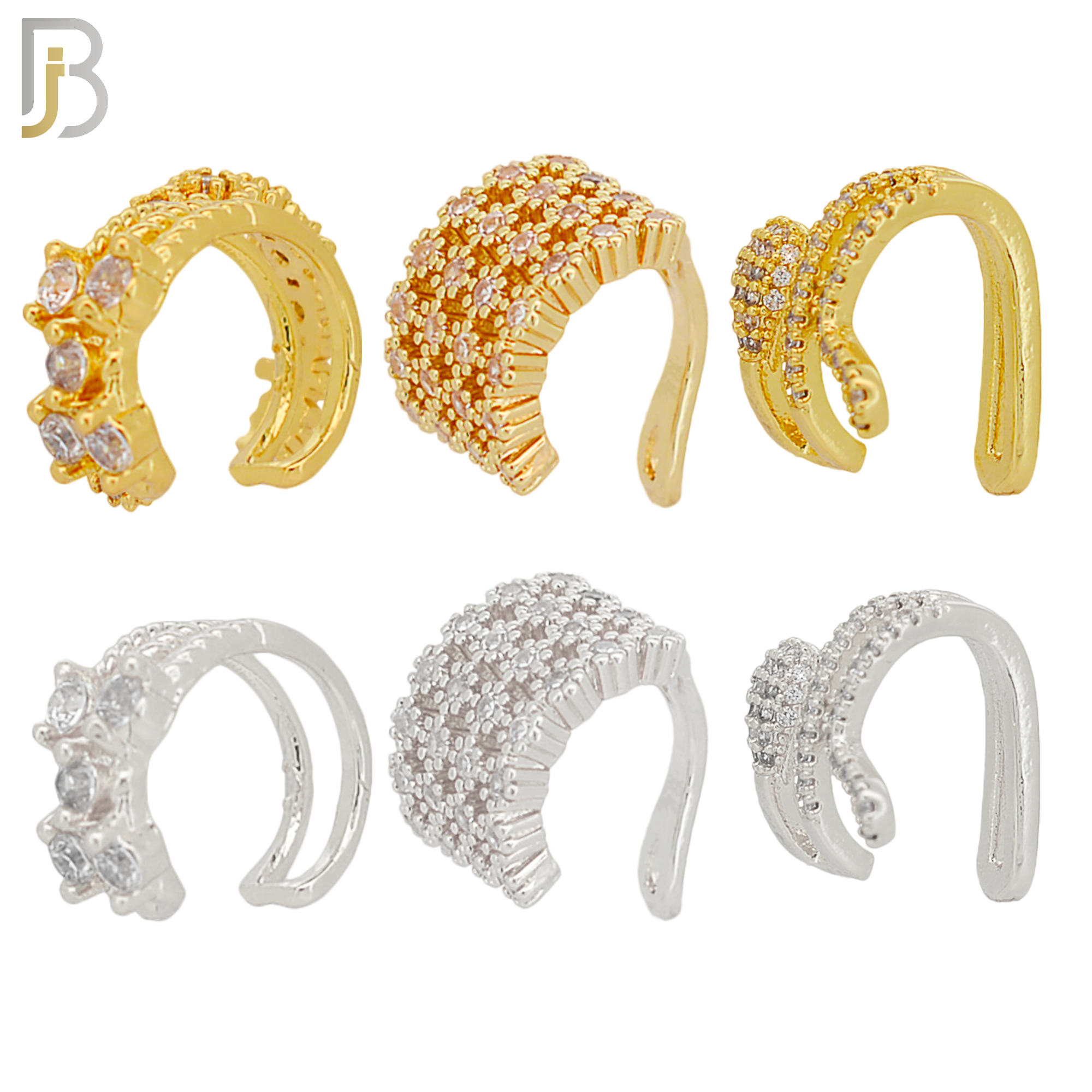 PK-FES04M - Brass Package Ear Cuff in Different Designs. Pack of 30 image 1