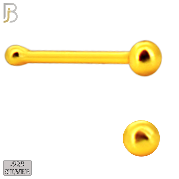 925-PK-NR07YS - 120 Pcs, 925 Sterling Silver Nose Bones, 22g Thickness, Include Plain Ball Silver 1.25mm (30pcs) 1.5mm (30pcs) 18k Gold Plating 1.25mm (30pcs) 1.5mm (30pcs) Packages image 4