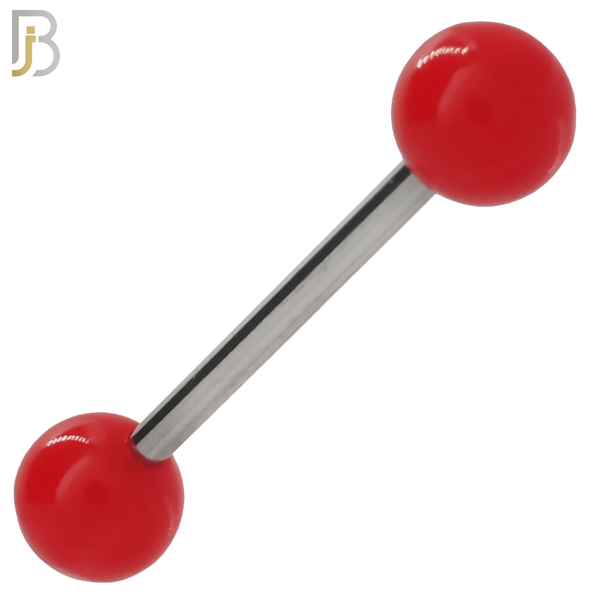 PK-BB03S - 316L Surgical Steel Barbell with Solid Color Acrylic Ball Screw External Threaded Pack of 120 image 3