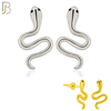 925-ES366 - .925 Sterling Silver Snake Stud Earrings image 0