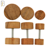FP29-LB - Light Brown Plain Wood Fake Plug (PACK OF 3 Pairs) image 1