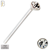 925-PK-NR05S-3A - Mixed of 1.4mm, 1.5mm, 2mm Assorted CZ 22g Thick, 925 Sterling Silver Bend It Yourself Nose Studs, Press Fit Packages Pack of 120 image 6
