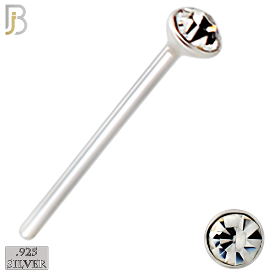 925-PK-NR05S-3A - Mixed of 1.4mm, 1.5mm, 2mm Assorted CZ 22g Thick, 925 Sterling Silver Bend It Yourself Nose Studs, Press Fit Packages Pack of 120 image 6