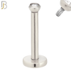 LB07S - 316L Surgical Steel Bar Press Fit Zircon Bezel Monroe Labret Screw Internally Threaded  Flat Back (PACK OF 6) image 1
