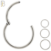 CT10S - 316L Surgical Steel Hinged Hoops Plain (PACK OF 6) image 0
