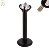 LB14KC16 - 16g Thickness 316L Surgical Steel Black Plated Bar Prong Setting  Zircon Internally Threaded Labret (PACK OF 6) image 2