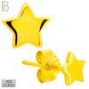 925-ES512 - 925 Sterling Silver Star Design Earrings (Butterfly Backing) image 2