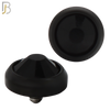 DM01KK -  Black Plated Surgical Steel Dermal Bezel Black Cubic Zirconia 1.2mm Screw Top (PACK OF 6) image 6