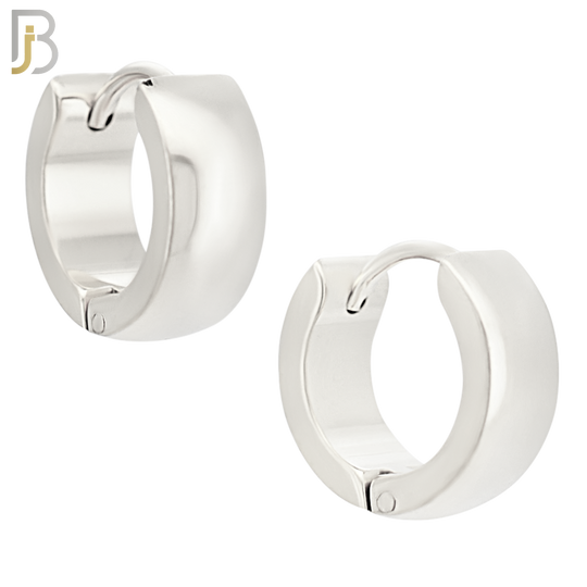 ES01S - 316L Stainless Steel Plain Curve Design Huggies image 5