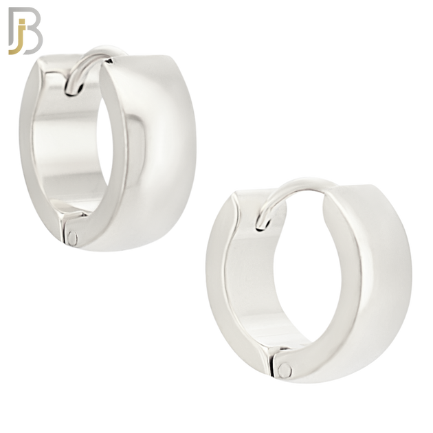ES01S - 316L Stainless Steel Plain Curve Design Huggies image 5