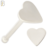 NR24B - 316L Surgical Steel Nose Bone Plain Solid Heart Design (PACK OF 6) image 1