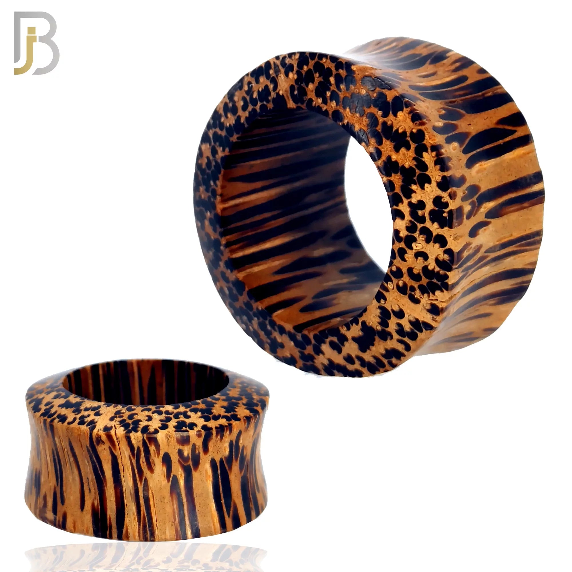PWTC - Coconut Organic Wood Tunnel Flare Plugs Sold as Pair image 0