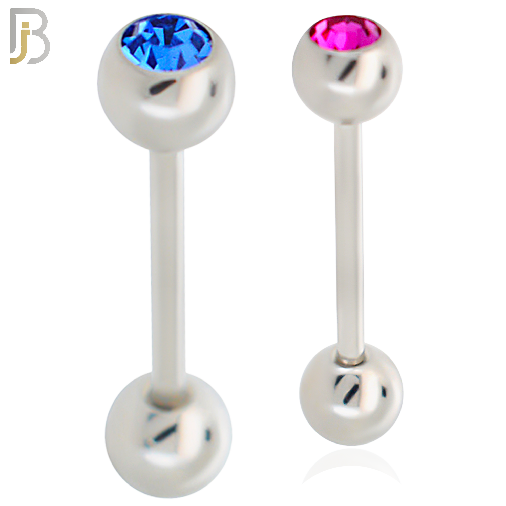 BB05S-6 - 316L Surgical Steel Screw Barbell with 6mm Bezel Ball External Threaded (PACK OF 6) image 0