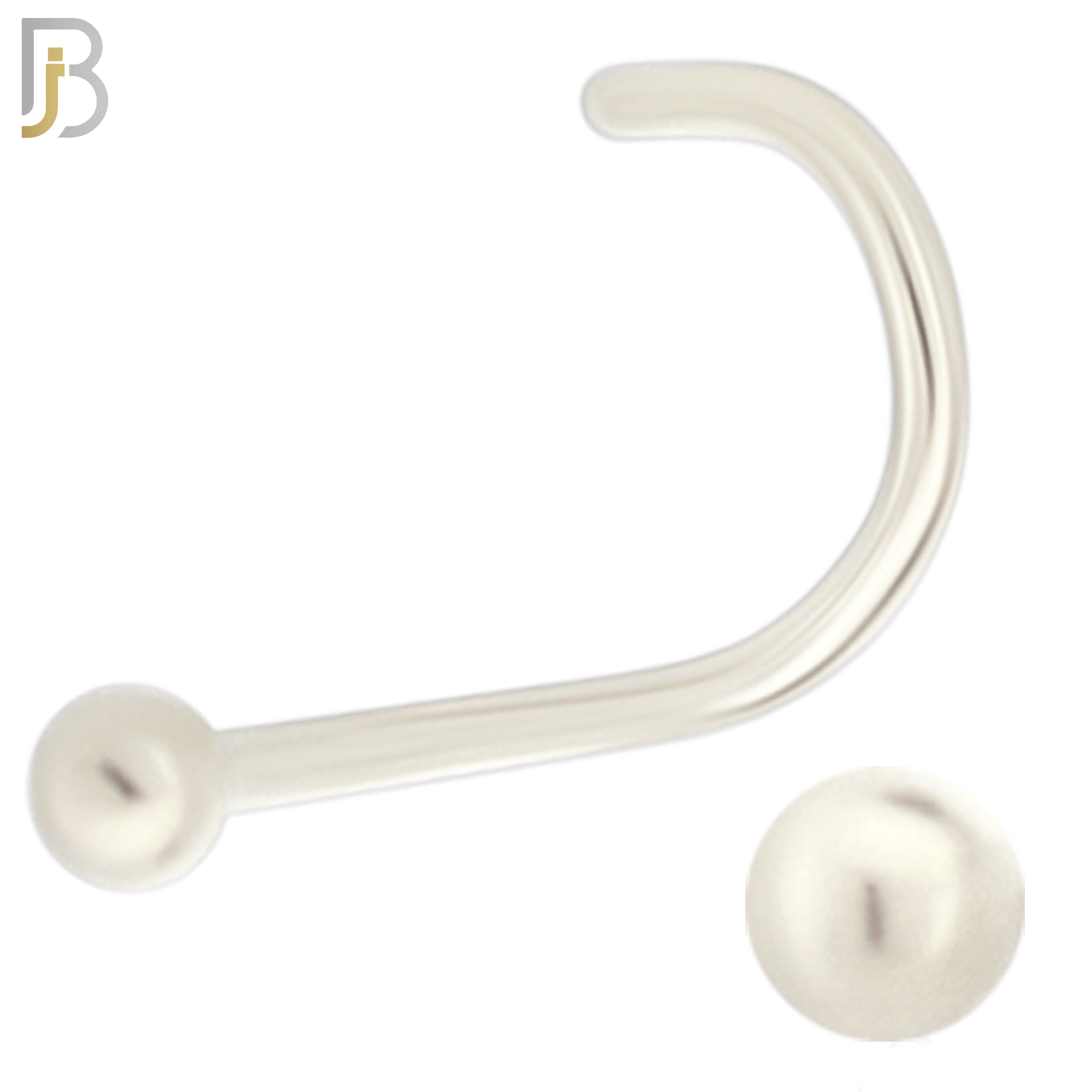 NR07C - 316L Surgical Steel Nose Screw with 2mm Plain Ball Stud (PACK OF 6) image 1