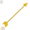 14-BB35Y - 14k Yellow Gold Arrow Industrial Barbell image 0