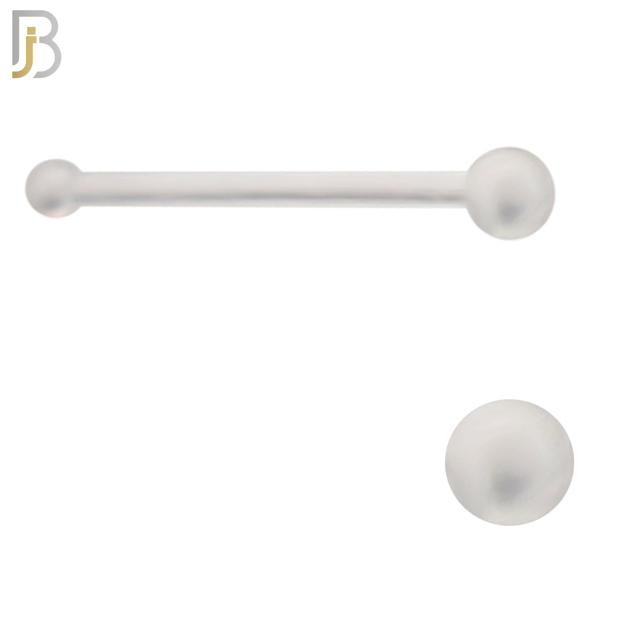 PK-NR09-2 - "Bioflex"120 Pcs, Clear Acrylic Flexible Nose Bone Retainer, 20g Thick 2mm Disk Shaped Top image 2