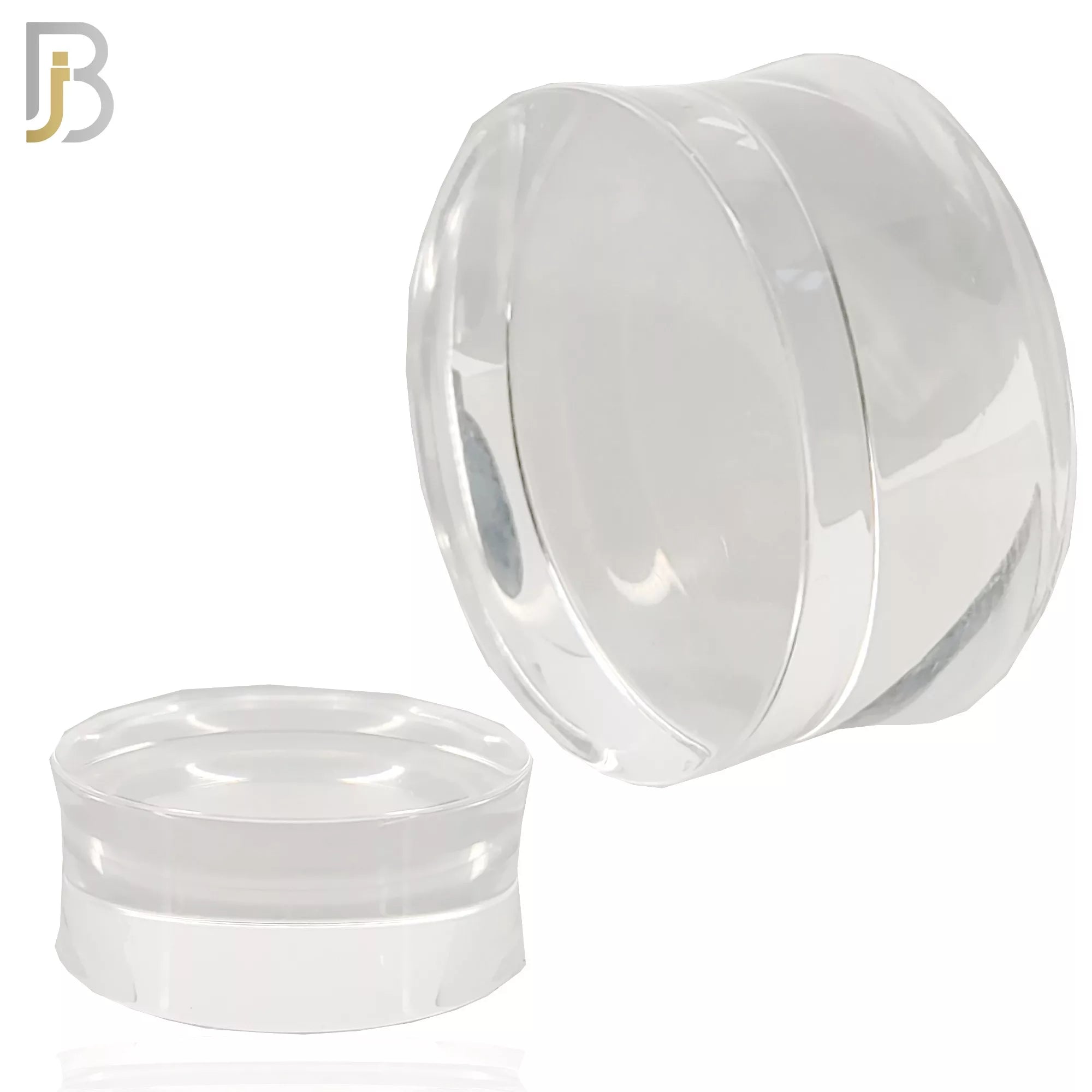 PA01C - Clear Solid Acrylic Double Flare Plug  image 0